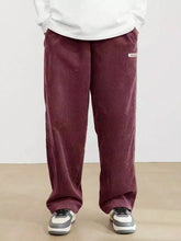 Burgundy Color Mens Corduroy Cotton Pants Casual and Regular Fit Full size - XPPT