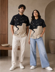 Astronaut Space Print Unisex Half Sleeve Shirt - XPST