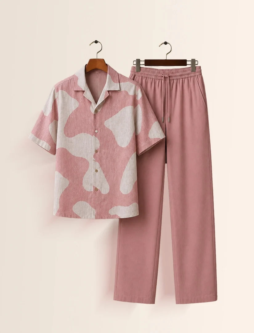 Pink Patches Unisex Half Sleeve Full Pant Cords - XPCRDF