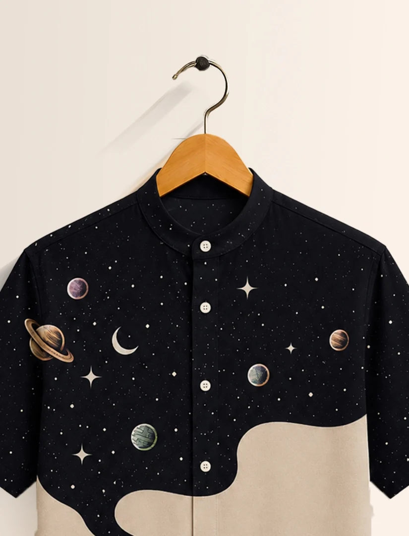 Astronaut Space Print Unisex Half Sleeve Shirt - XPST