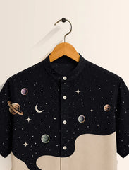 Astronaut Space Print Unisex Half Sleeve Shirt - XPST